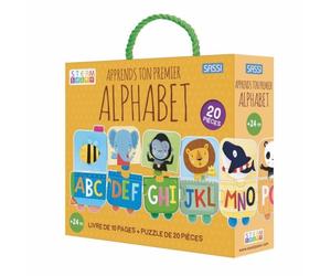 Boite Steam Livre et puzzle Apprends ton premier alphabet Sassi®