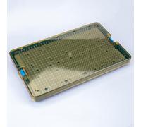 Boîte Stérilisation En Silicone For Micro-instruments, Rangement For Instruments Chirurgicaux Dentaires Et Ophtalmiques Outils, Plateau Chirurgical Médical(10.2in*6.3in*1.1in)