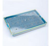 Boîte Stérilisation En Silicone For Micro-instruments, Rangement For Instruments Chirurgicaux Dentaires Et Ophtalmiques Outils, Plateau Chirurgical Médical(8.7in*5.5in*1.1in)