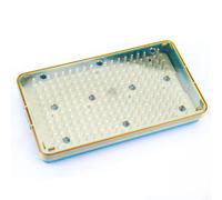 Boîte Stérilisation En Silicone For Micro-instruments, Rangement For Instruments Chirurgicaux Dentaires Et Ophtalmiques Outils, Plateau Chirurgical Médical(6.3in*3.5in*1.1in)