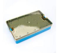 Boîte Stérilisation En Silicone For Micro-instruments, Rangement For Instruments Chirurgicaux Dentaires Et Ophtalmiques Outils, Plateau Chirurgical Médical(10.2in*6.3in*1.8in)