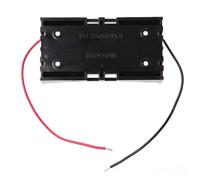 Boîte Support De Piles Parallèle 3.7v 2x18650, Boîte De Rangement, Conteneur Avec Fil, Livraison Directe