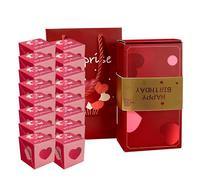 Boîte surprise - Boîte cadeau explosion pour argent - Pliable et rebondissant pour anniversaire, mariage, demande en mariage (C-16 boîtes)