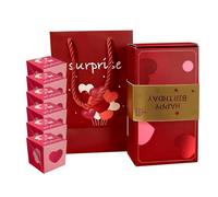 Boîte surprise - Boîte cadeau explosion pour argent - Pliable - Pour anniversaire, mariage, demande en mariage (F-6 boîtes)