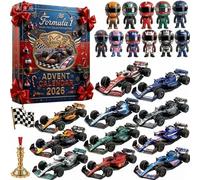 Boîte surprise de Noël Série de voitures de sport de course 2026, Boîte surprise cadeau en acrylique 2D, Décoration de vacances Dongdongle pour la maison F