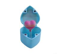 Boîte surprise en forme de cœur romantique avec motif imprimé 3D détaillé, cadre en plastique pour anniversaires, anniversaires et expressions d'amour (boîte bleue)