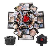 Boîte Surprise, Explosion Box, Boîte Surprise Explosion Hexagonale, Boite Cadeau Creative Album Photo, DIY Mémoire Box pour Anniversaire Mariage Saint Valentin Noël