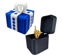 Boîte Surprise Main Moyenne, La Boîte à Farces - Défi Écrou Hilarant avec Surprise du Doigt Moyen pour Farces et Malice, Ornements de Cadeaux Imprimés en 3D avec Écrou