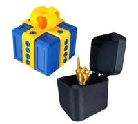 Boîte Surprise Main Moyenne, La Boîte à Farces - Défi Écrou Hilarant avec Surprise du Doigt Moyen pour Farces et Malice, Ornements de Cadeaux Imprimés en 3D avec Écrou