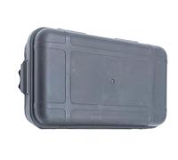 Boîte Survie - Coffre Étanche Rangement | Récipient Hermétique | Boîtier Plastique Noir Avec Joint, Choc Résistant Portable Organisateur Pièces Pour Camping Randonnée Nautisme Pêche Équipement Urgence