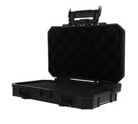 Boîte Tactique Noire Résistante aux Chocs, Portable et Renforcée Abs | Double Protection en Mousse et Doublure, Conteneur D'extérieur, Usage Survie et Organisation