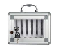 Boite Telephone, Boite a Telephone Portable Verrouillé, Grande Capacité de Stockage avec Conception Cloisonnée et Identification Numérique Claire, Parfait for Les Écoles et Les Entreprises(6 Slots)