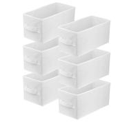 Boîte textile 15x31x15 blanche - Lot de 6