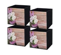 lavita Boîte de rangement en tissu | Boîtes de rangement pliantes 31 x 31 x 31 cm | Tiroir Boîte de rangement Tiroir | Systèmes de rangement pour les vêtements | jardin | 4 pièce