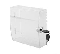Boîte thermostatLock en acrylique transparent avec 2 clés - Couvercle de protection mural pour unités de chauffage et de refroidissement | Boîtier inviolable 16 x 15 x 6 cm