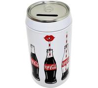 Boîte Tirelire Coca Cola en Étain Métal Ouvert et Réutilisable 16x8.5cm Idée Cadeau