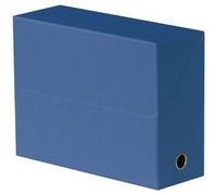 Boîte transfert toilée, format A4, bleu foncé