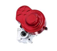 Boîte Transmission Centrale pour SCX10 Boîte De Vitesses Transmission en Métal avec Engrenage Moteur Et Couvercle, Pièces Camion sur Chenilles À Roche 1/10 RC(Silver)