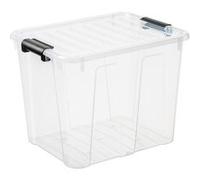 Plast Team Boîte de rangement Home Box avec couvercle 40 litres Naturel