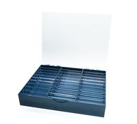 Boîte transparente anti-poussière pour faux ongles - Gardez vos chefs-d'œuvre propres - Séparateurs réglables - Facile à transporter - Conteneur d'exposition pour produits à ongles