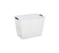 Boite transparente avec couvercle pliant 65 litres