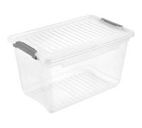 Boîte transparente empilable avec couvercle 5,4 litres