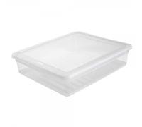 Boîte transparente plate 9 litres anti poussière
