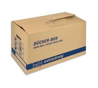 Boîte transport spéciale livre, capacité 30Kg - Dimensions : L57,5 x H29,5 x P33,5 cm brun