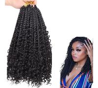 Boîte tresses CROCHET CHEAUX 8PCS 14 pouces réalistes Boho Crochet Traids pour femmes noires Boîte de mode Hair Coichet Messie Crochet pour les femmes et les filles Box Hair