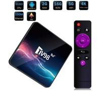 Boîte TV Android TV98 - Android 12.1 H313 4K 60FPS HDR10 Quad Core 2G + 16G 2.4G&5G - Netflix Google Store