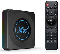 Boîte TV Android X96 X4, OUTUOTWQ Android 11.0 TV Box Amlogic S905X4 4Go + 64Go Dual-WiFi 2.4/5Ghz 100/1000M Quad Core 64 Bits 8K
