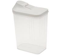 keeeper Boîte verseuse Paola – 1,5 L, plastique, couvercle doseur réglable, blanc