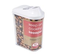 keeeper Boîte à Bec verseur, Couvercle réglable en continu, plastique , 500 ml, 8x4.5x15 cm, Paola, blanc