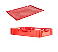 Boite viande E1 avec couvercle boite boucher rouge E1 boite viande E1 boite E1 boite viande Eurobox E1 food safe 60 x 40 boite boucher E1 selection Kingpower, numéro:1