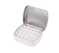 Boîte vide Portable en fer blanc for aquarelle, 2 pièces, 12/24 grilles, Mini Palette de peinture à l'aquarelle, plateau voyage, fournitures d'art Pour Diy(24 White)