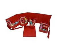 Boîte vide pour bouquet de fleurs - Boîte à bonbons avec lettre d'amour pour présentation de cadeaux à faire soi-même - Emballage décoratif - Porte-souvenirs romantique pour propositions