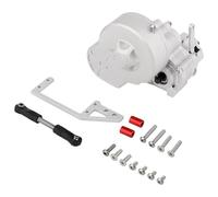 Boîte Vitesses RC Pour Axial Pour SCX10 AX10 Pour Wraith 1/10 Boîte Vitesses De Coupure De Transmission Métal Avec Jeu D'engrenages Pour Chenilles RC Camions Pièces De Mise À Niveau(Silver)