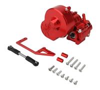 Boîte Vitesses RC Pour Axial Pour SCX10 AX10 Pour Wraith 1/10 Boîte Vitesses De Coupure De Transmission Métal Avec Jeu D'engrenages Pour Chenilles RC Camions Pièces De Mise À Niveau(Red)