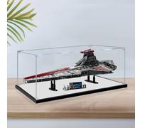 Boîte Vitrine Acrylique Transparent pour LG 75367 Venator-Class Republic Attack Cruiser, Amélioré Présentoir Boîte d'affichage Rangement Anti-Poussière avec Base pour Jouet Mini Figurines B,2mm