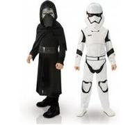 Boite Vitrine Bipack Kylo Ren et Stormtrooper - Star Wars VII - Taille 5-6 ans (105-116 cm) Blanc G
