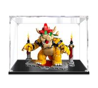 Boîte vitrine en Acrylique pour Lego The Mighty Bowser 71411 Ensemble modèles Blocs Construction,vitrine boîte présentation Transparente Anti-poussière (Le modèle n'est Pas Inclus)(2mm)