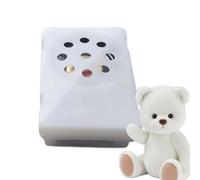 Boîte vocale en peluche enregistrable : module de message mini audio, puce sonore personnalisable | Insert d'enregistrement carré pour poupées, un booster de jouets pour parler, cadeau artisanal