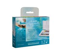 Boîte Voyage Aquarelle 12 1/2 Godets
