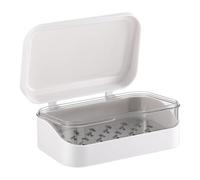 Boite Voyage avec Couvercle, Porte Voyage Boite Porte- avec égouttoir Amovible, e de rectangulaire pour Salle de Bain,