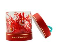 Boîtes à biscuits de Noël - Boîtes à bonbons de Noël | Coffret cadeau transparent pour bonbons de Noël, petites boîtes cadeaux avec fil de lumières, coffret cadeau F