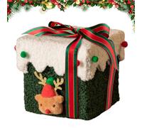 Boîtes à Biscuits de Noël,Conteneur à goûter vide,Boîtes à friandises pendant les vacances | Pour chocolat pan de cartes de voeux famille amis décoration maison fête