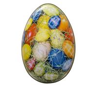 Boîtes à biscuits de Pâques - Petits récipients alimentaires en forme d'œuf, stockage de collations de 2,5 x 8,5 x 10 cm avec couvercle, support de chocolat vide, boîte à cadeaux de fête de vacances |