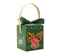 Boîtes à Bonbons de Noël | Boîte à Snack avec Fenêtre et Poignée | Boîte à Snacks de Noël,Pour Artisanat Faveurs De Fête Chaussettes Bébé Rassemblements Familiaux Bureau Enseignants Étudiants
