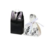 Boîtes À Bonbons For Mariée Et Marié, 20/30 Pièces, Boîte Cadeaux De Mariage, Sacs Sucrés Avec Ruban, Décoration, Souvenirs, Décor Fête(Style 3,30 Groom)