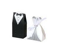 Boîtes À Bonbons For Mariée Et Marié, 20/30 Pièces, Boîte Cadeaux De Mariage, Sacs Sucrés Avec Ruban, Décoration, Souvenirs, Décor Fête(Style 6,15 Bride 15 Groom)